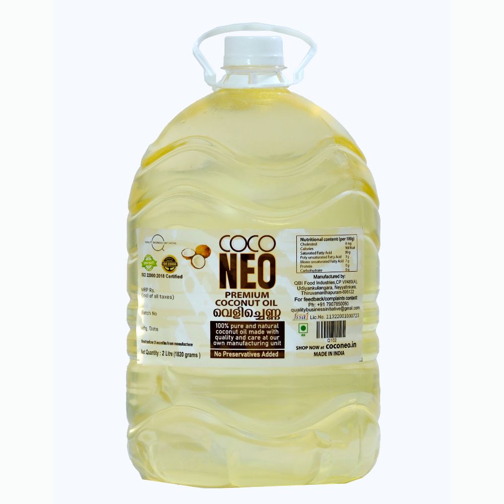 Coco Neo Premium Coconut Oil | 2 Liter Bottle