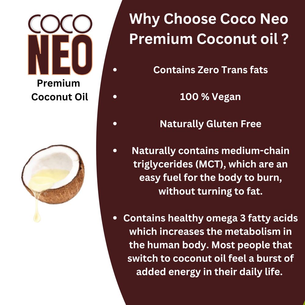 Coco Neo Premium Coconut Oil | 100 ml Bottle (pack of 5)