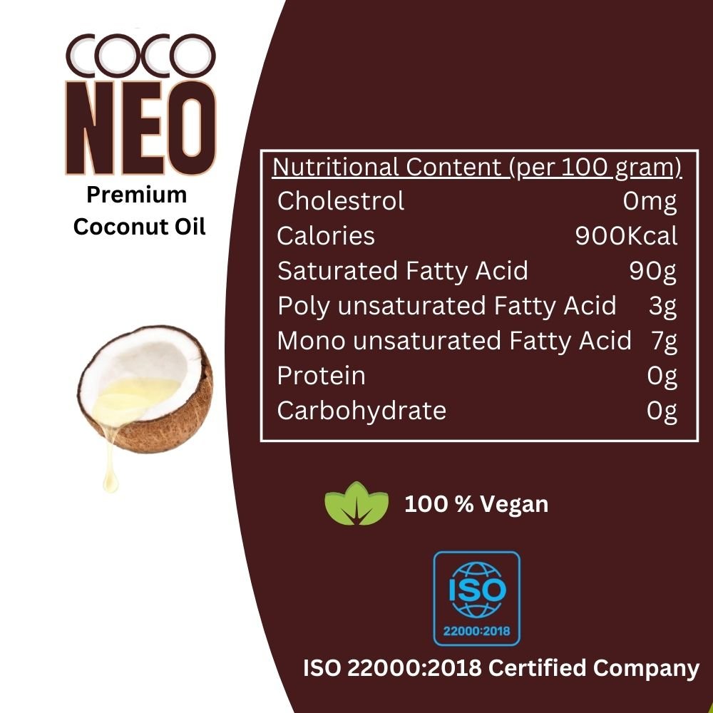 Coco Neo Premium Coconut Oil | 200 ml Bottle (pack of 3) - QBI Food IndustriesCoconut OilCoco Neo Premium Coconut Oil200mlB8939117919658Coco Neo Premium Coconut Oil | 200 ml Bottle (pack of 3)